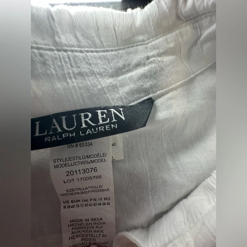 Lauren Ralph Lauren
Crushed Cotton Camp Shirt Swim Cover-Up - Picture 11 of 11